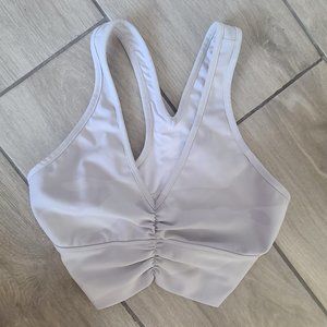Alo Yoga Vapor White Camouflage Sports Bra